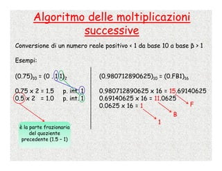 Calcolo Numerico - 2 - Rappresentazione Dei Numeri