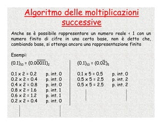 Calcolo Numerico - 2 - Rappresentazione Dei Numeri