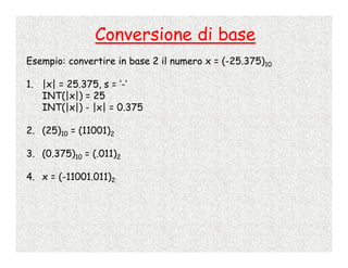 Calcolo Numerico - 2 - Rappresentazione Dei Numeri