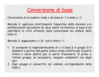 Calcolo Numerico - 2 - Rappresentazione Dei Numeri