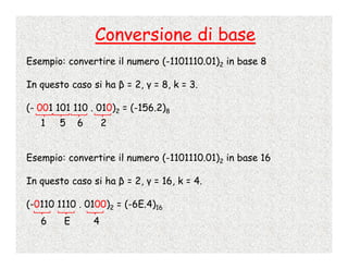 Calcolo Numerico - 2 - Rappresentazione Dei Numeri