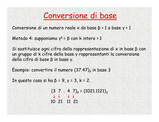 Calcolo Numerico - 2 - Rappresentazione Dei Numeri