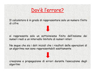 Calcolo Numerico - 2 - Rappresentazione Dei Numeri