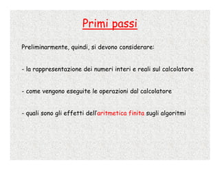 Calcolo Numerico - 2 - Rappresentazione Dei Numeri