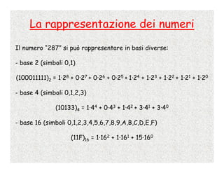Calcolo Numerico - 2 - Rappresentazione Dei Numeri | PPT | Free download
