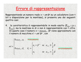 Calcolo Numerico - 2 - Numeri Di Macchina