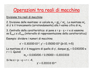 Calcolo Numerico - 2 - Numeri Di Macchina