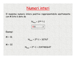 Calcolo Numerico - 2 - Numeri Di Macchina