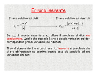 Calcolo Numerico - 2 - Numeri Di Macchina