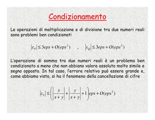 Calcolo Numerico - 2 - Numeri Di Macchina