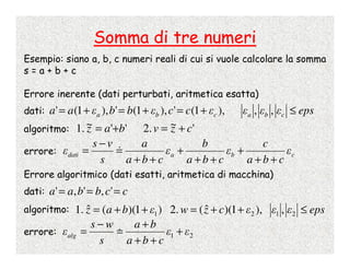 Calcolo Numerico - 2 - Numeri Di Macchina