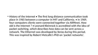 computer networks theory notess for eng | PPTX