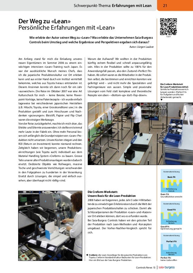 Lean Im Unternehmen Und In Technik Auszuge Aus Jahrbuch 2012