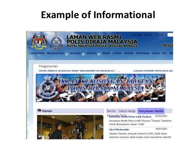 3.4 Type of Website