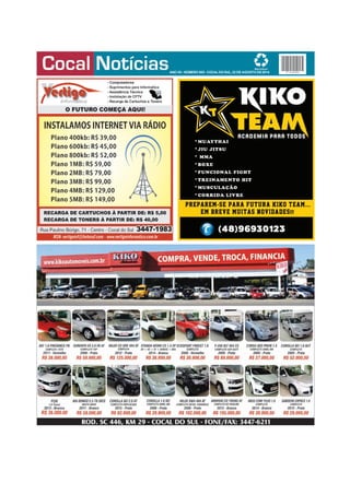 ANO XII - NÚMERO 505 - COCAL DO SUL, 22 DE AGOSTO DE 2014 
