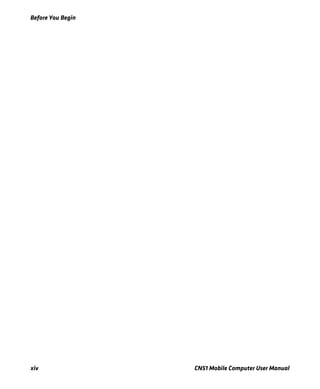 Before You Begin
xiv CN51 Mobile Computer User Manual
 