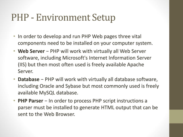 Web Application Development using PHP Chapter 1 | PPTX | Web ...