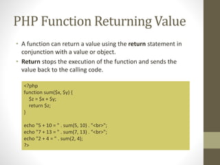 Web Application Development using PHP Chapter 3 | PPTX