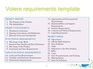 Volere requirements template
72
 