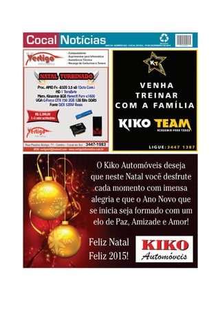ANO XII-NÚMERO522 -COCALDOSUL, 19 DE DEZEMBRO DE2014
 
