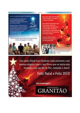 5SEXTA-FEIRA, 19 DE DEZEMBRO DE 2014 Especial
 