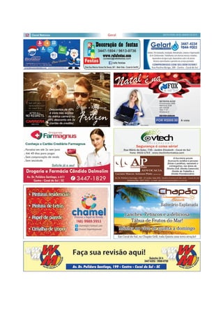 12 SEXTA-FEIRA, 09 DE JANEIRO DE 2015Geral
 