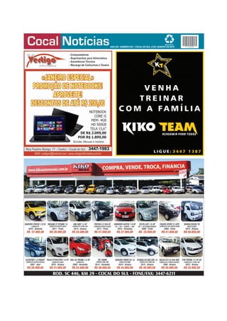 ANO XIII -NÚMERO523 -COCALDOSUL,9 DE JANEIRO DE2015
 