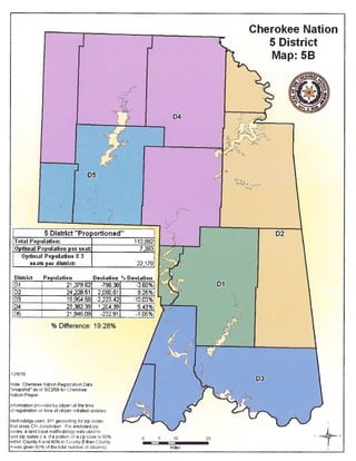 Cherokee Nation Jurisdiction Map New Five District Map