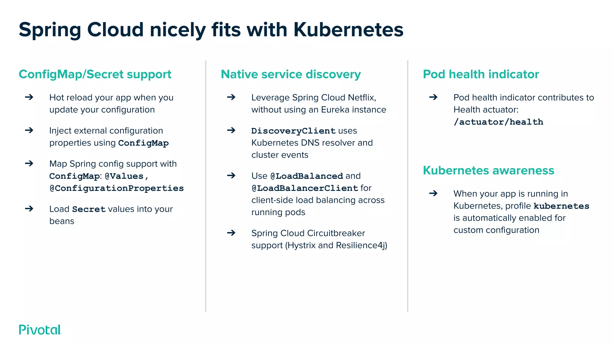 Introduction to Spring Cloud Kubernetes (July 4th, 2019) | PDF