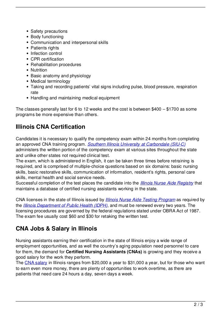 cna test illinois cna test illinois