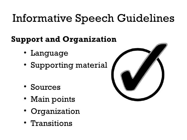 what to do an informative speech on what to do an informative speech on