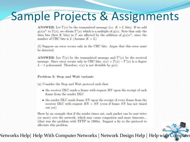 Just answer homework networking