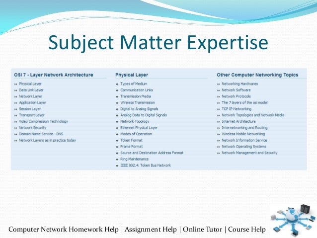 Computer networking homework help
