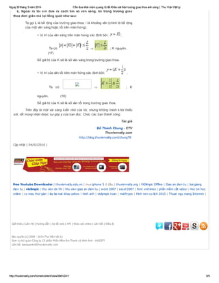 Cần đưa khái niệm quang ..