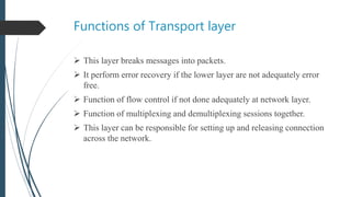 Transport Layer Services : Multiplexing And Demultiplexing | PPTX ...