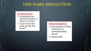 DNS NAME RESOLUTION
 