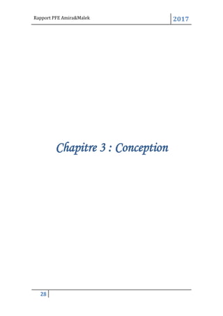 Rapport PFE Amira&Malek 2017
28
Chapitre 3 : Conception
 