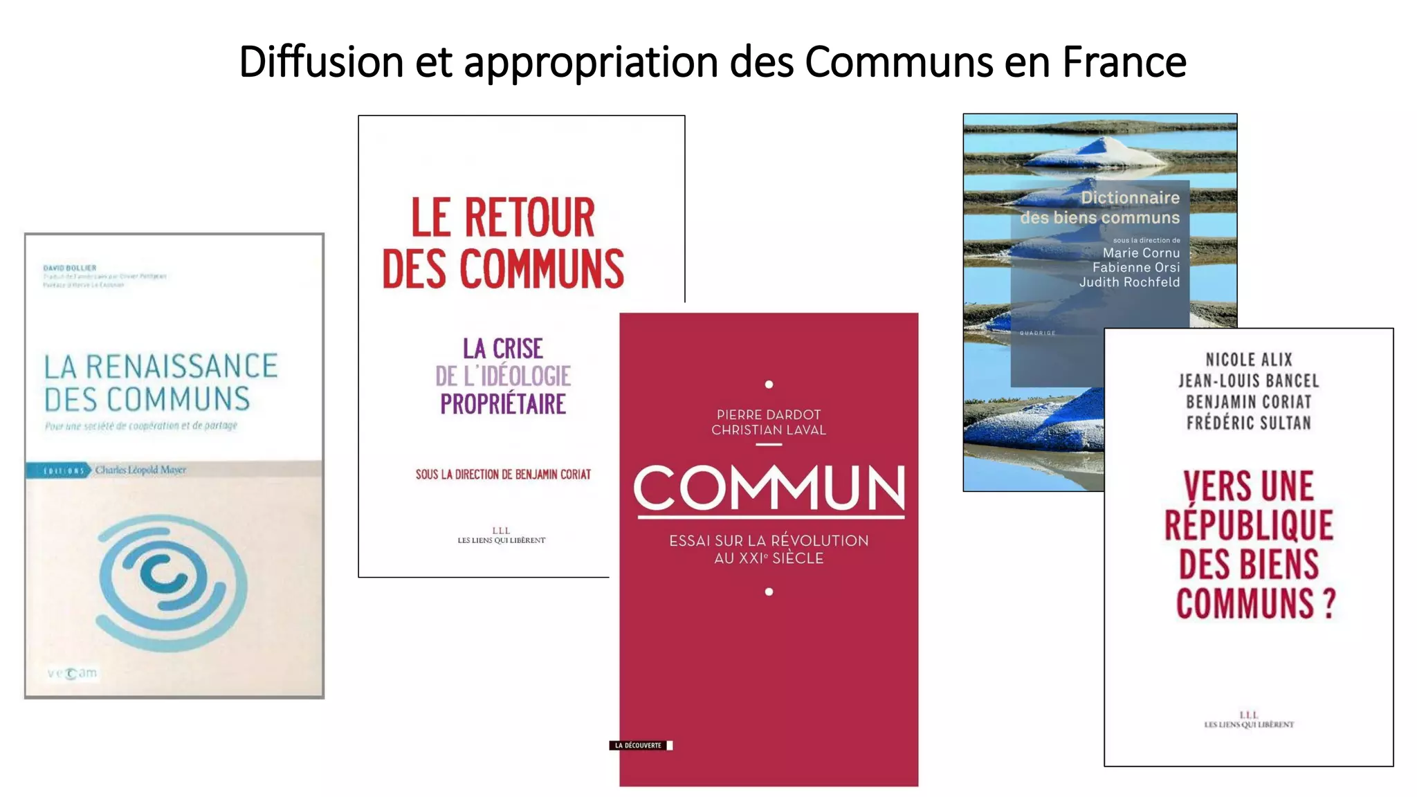 Diffusion et appropriation des Communs en France
 