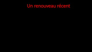 Un renouveau récent
 