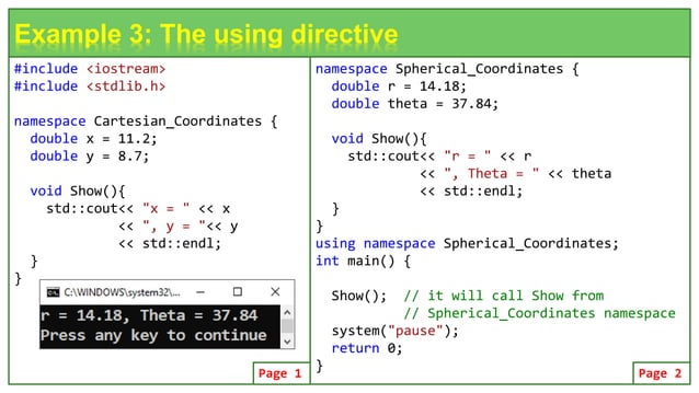 Object Oriented Programming Using C++: C++ Namespaces.pptx
