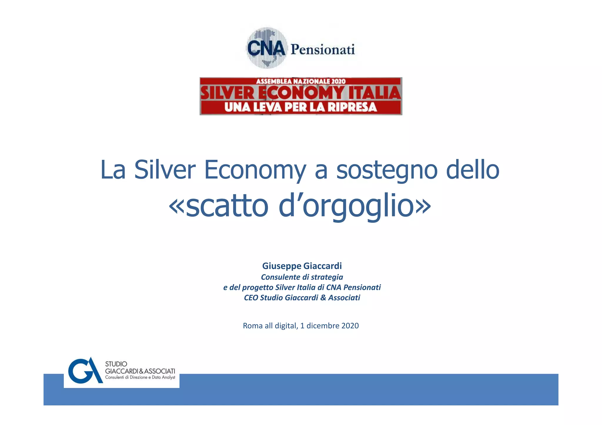 Silver Economy italiana: una leva per la ripresa dell'economia | PDF, image size:2048x1447