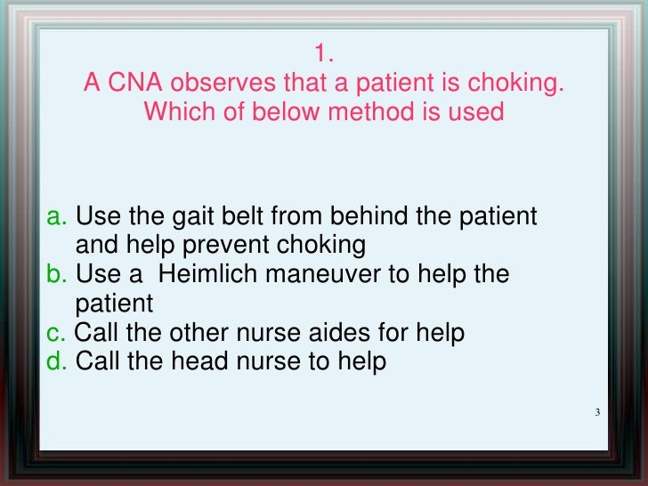 sample cna test