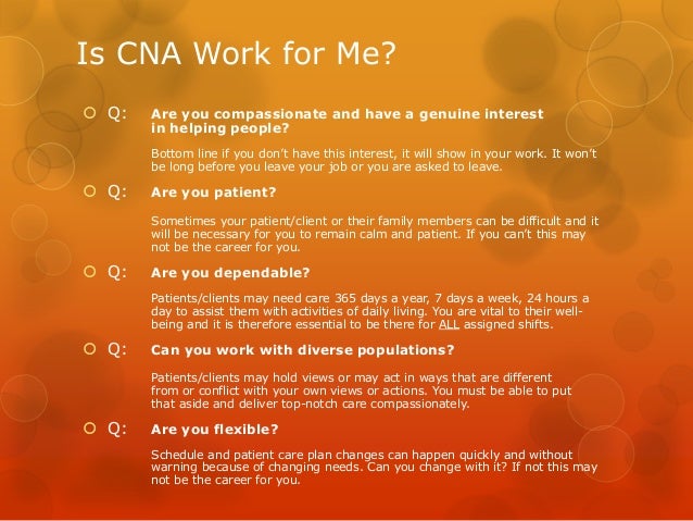 where can a cna work