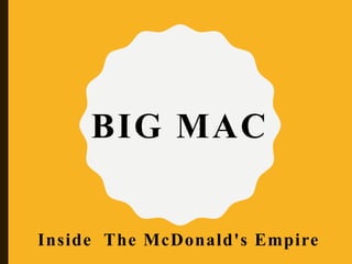 BIG MAC
Inside The McDonald's Empire
 