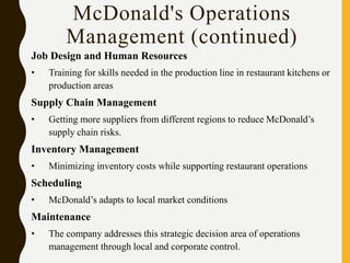 CNBC's BIG MAC : Inside The McDonald's Empire | PPTX