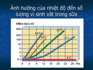 Ảnh hưởng của nhiệt độ đến số lượng vi sinh vật trong sữa 