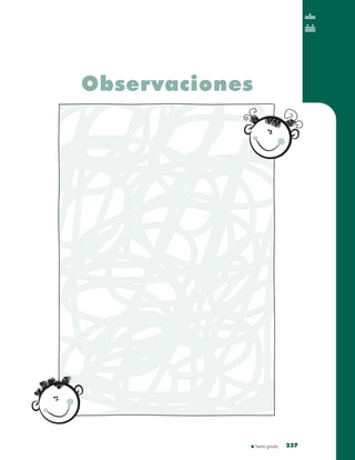 Sexto grado 237237
Observaciones
 