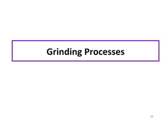 Grinding Processes

38

 