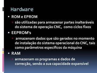 Software controla todas as funções da máquina, a eficiência das operações, gerência todos os programas locais e realiza simulação gráfica, se disponível.Menus de "help" e diálogo de entrada propiciam confiança ao operador, ajudam a prevenir erros, intensificam a segurança das operações da máquina e minimizam o tempo morto.