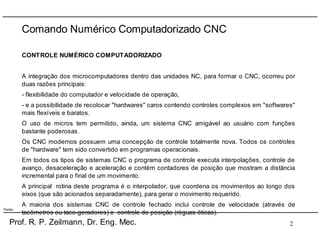 Comando Numérico Computadorizado CNC